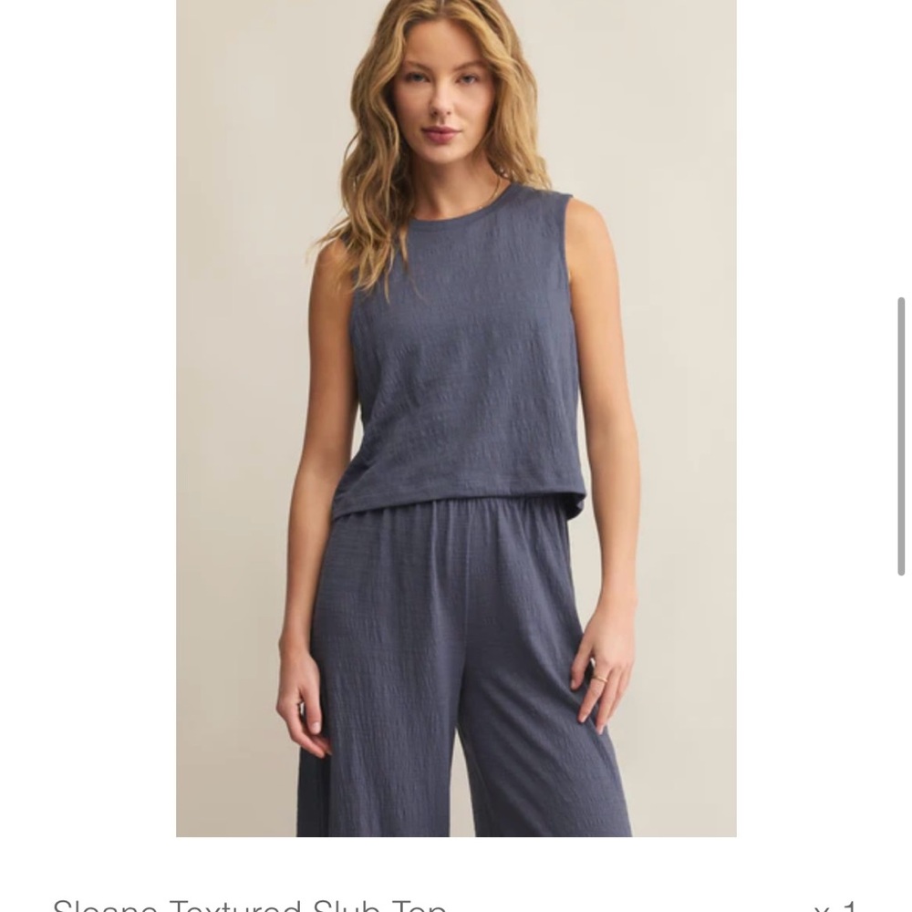 Z Supply Women's Sloane Top Blue Small
